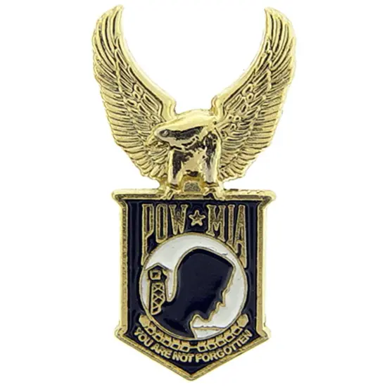 POW MIA with Eagle Wings Pin 1" {1}