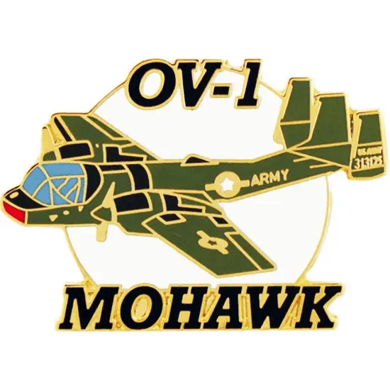 OV-1B Mohawk Airplane Pin 1 1/2" {1}