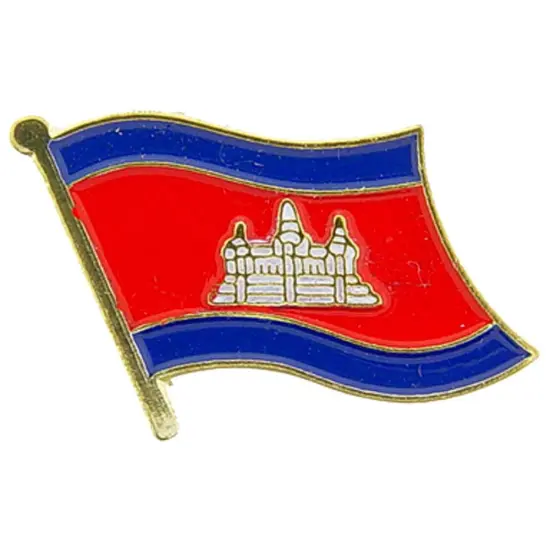 Cambodia Flag Pin 1" {1}