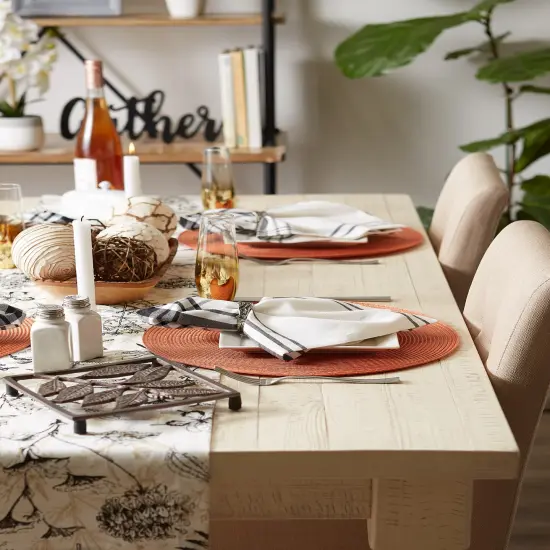 SPICE ROUND PP WOVEN PLACEMAT SET/6 {2}