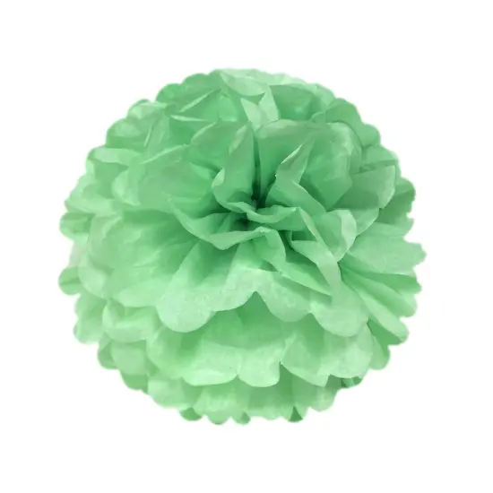 Wrapables Set of 12 Tissue Pom Pom Party Decorations for Weddings, Birthday Parties Baby Showers and Nursery Decor, Mint/Sea Green/White/Lime Green {5}