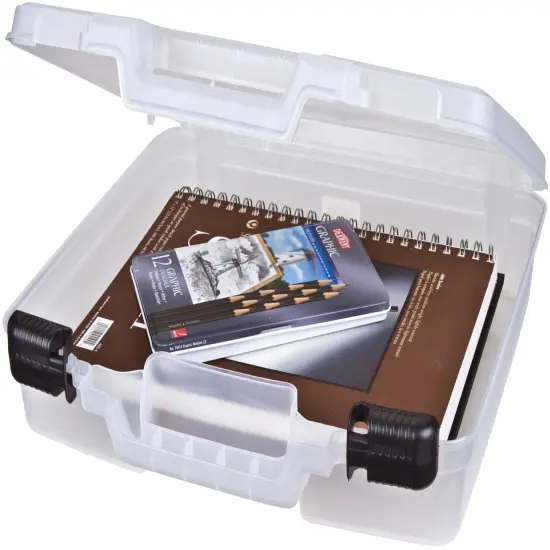 ArtBin Quick View Deep Base Carrying Case-15"X3.25"X14.375" Translucent {4}