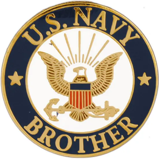 EagleEmblems P62997 Pin-USN Logo,Brother (1'') {1}