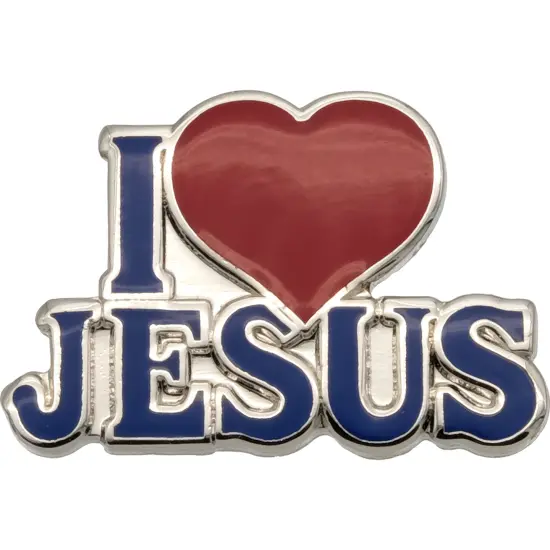I Love Jesus Pin 1" {1}