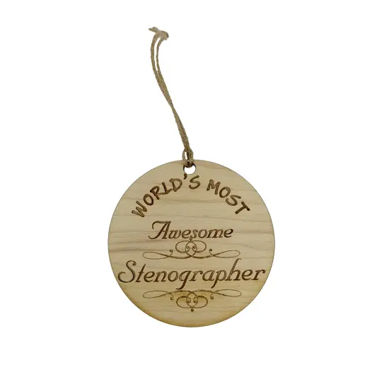 Worlds most Awesome Stenographer - Ornament {1}