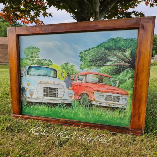 Forgotten Fords.... Paper for Decoupage Crafting and Multi Media Art (Medium 18x24 inches) {2}