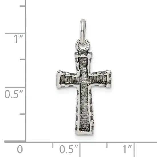 Sterling Silver Cross Charm Jewerly 26mm x 15mm {4}