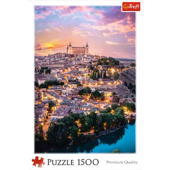 1500 Piece Jigsaw Puzzles, Toledo Spain at Sunset, European City Puzzle, Romantic City Puzzle, Adult Puzzles, Trefl 26146 {3}