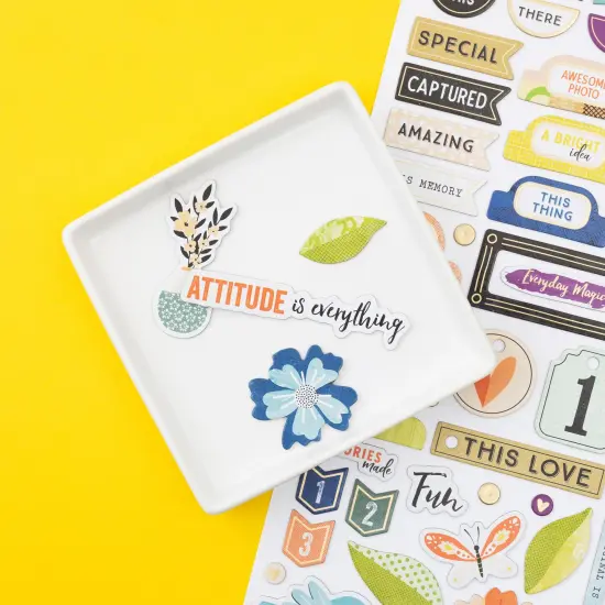 Vicki Boutin Print Shop Thickers Stickers 100/Pkg-Making Things Phrase/Chipboard {5}