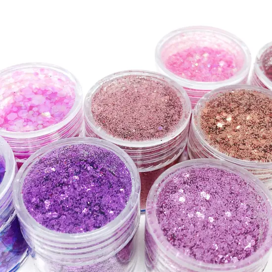 Wrapables Chunky Glitter for Hair Face Makeup Nail Art Decoration (8 Colors) Mystic {3}