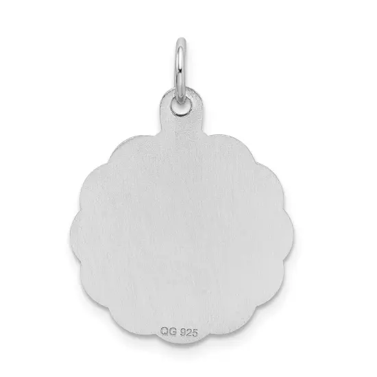 Sterling Silver Graduation Day Disc Charm Pendant Jewerly 27mm x 20mm {4}