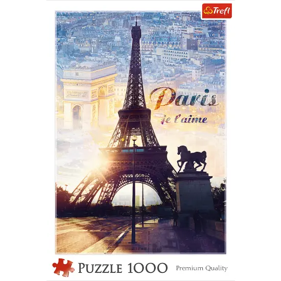 1000 Piece Jigsaw Puzzles, Paris at Dawn Puzzle, France, Puzzle of The Eiffel Tower, Arc De Triumph, Adult Puzzles, Trefl 10394 {3}