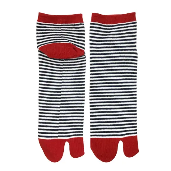 Wrapables Tabi Flip-Flop Socks (Set of 3), Stripes {6}