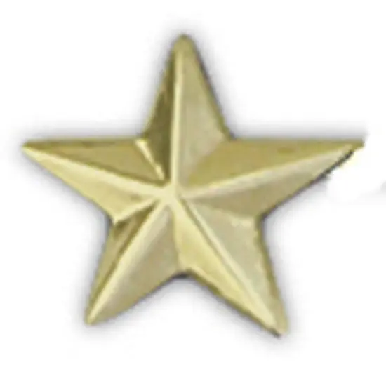 U.S. Army General Star Pin Gold Plated 11/16" {1}