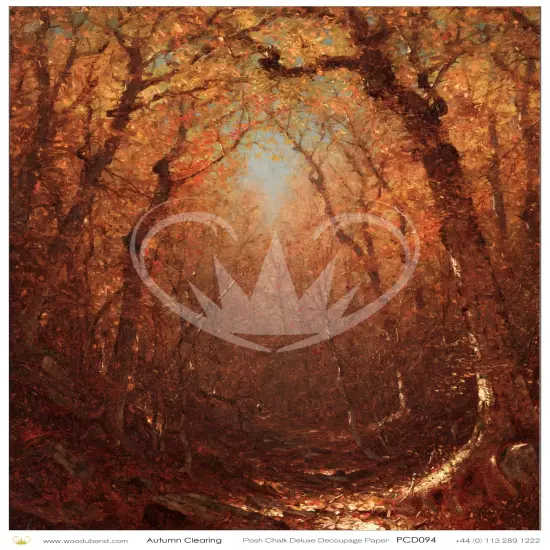 Posh Chalk Rice Paper - Autumn Clearing (small) {1}