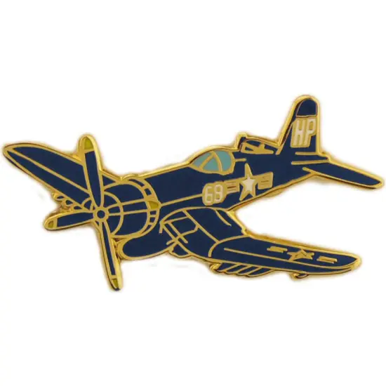 F-4U Corsair Airplane Pin Blue 1 1/2" {1}