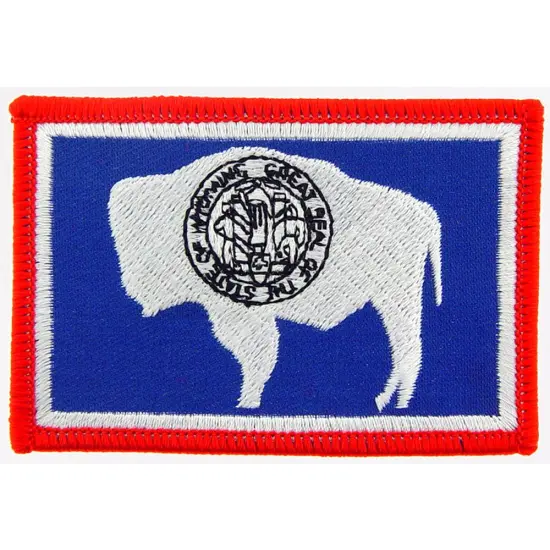 Wyoming State Flag Patch 2 1/2" x 3 1/2" {1}