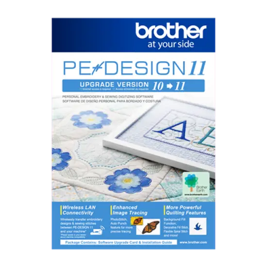 Brother SAVRPED11 Personal Embroidery and Sewing Digitizing Software Upgrade {1}