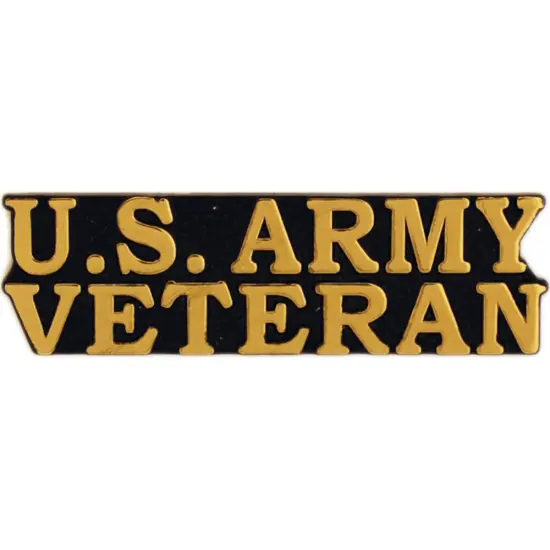 EE, Inc. US Army Bold Faced Veteran Pin Military Collectibles for Men Women, Sma {1}