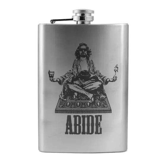 8oz Abide Stainless Steel Flask {1}