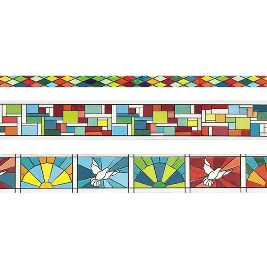 Wrapables Geometric Washi Masking Tape Set (3 Rolls) {3}