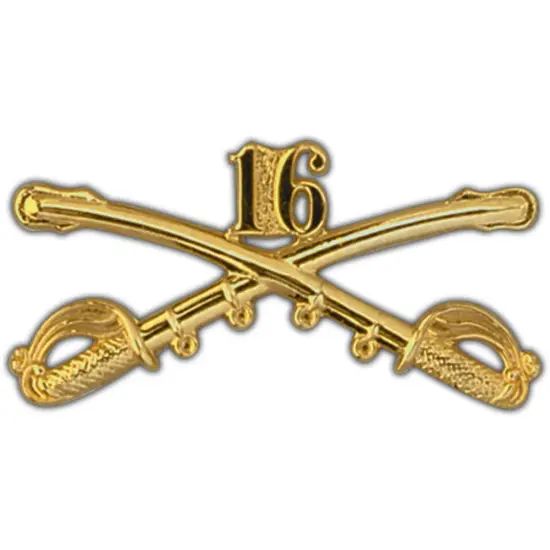 EagleEmblems P16191 BDG-Army,CAV.Swords,16TH (2.25'') {1}