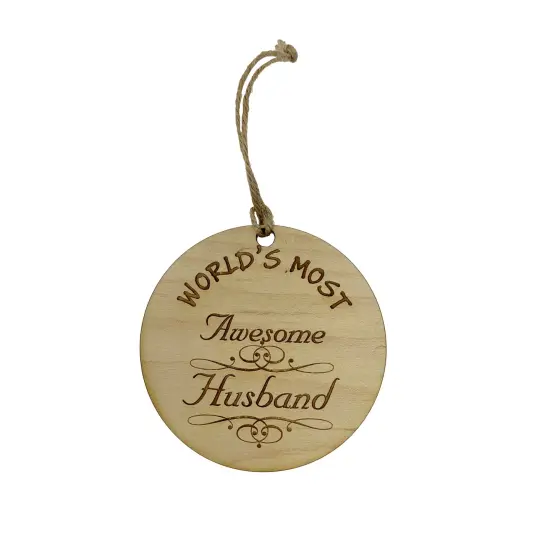 Worlds most Awesome Husband - Ornament {1}