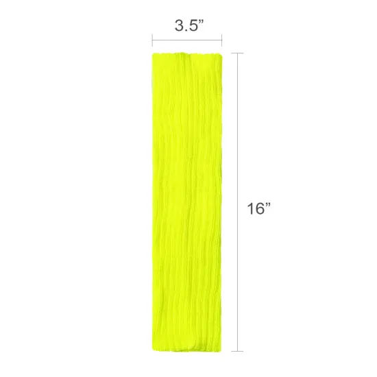 Wrapables 80's Style Neon Fluorescent Ribbed Leg Warmers Lemon {5}