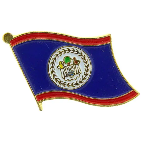 Belize Flag Pin 1" {1}