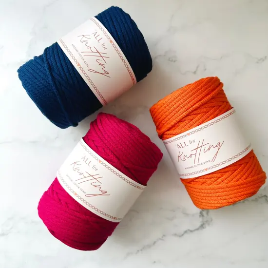 3.5mm Macrame Braided Cord, approx 490ft/163yds ALL FOR KNOTTING Glam {1}