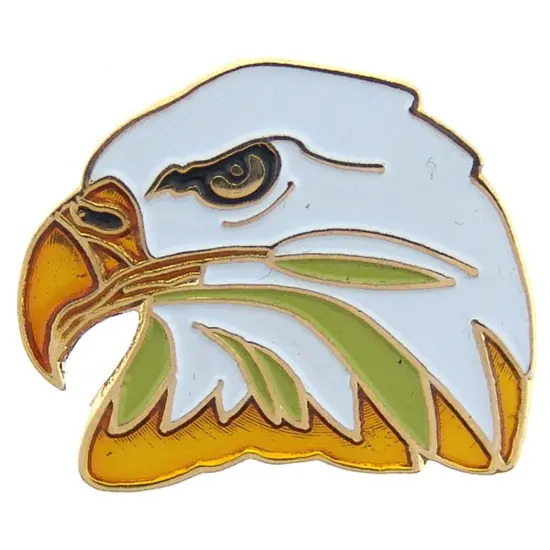 Left Facing Eagle Head Pin 1" {1}
