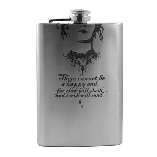 8oz There Cannot Be a Happy End Stainless Steel Flask {1}