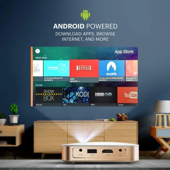 Kodak Luma 350 Portable Pico Smart Projector, HD Projector with WiFi And Bluetooth {5}