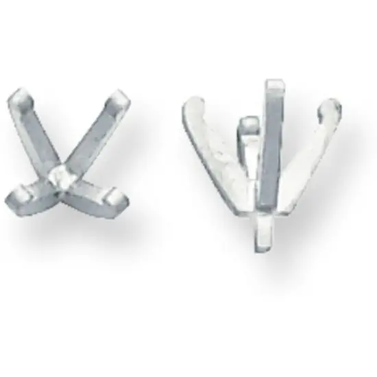 Platinum 4 Prong Round Peg Low Setting 6.5mm {1}