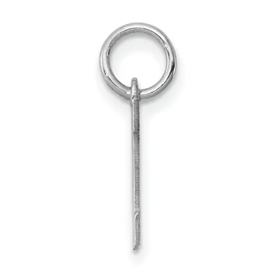 Sterling Silver Small Block Initial Letter M Charm Jewerly 16mm x 10mm {2}