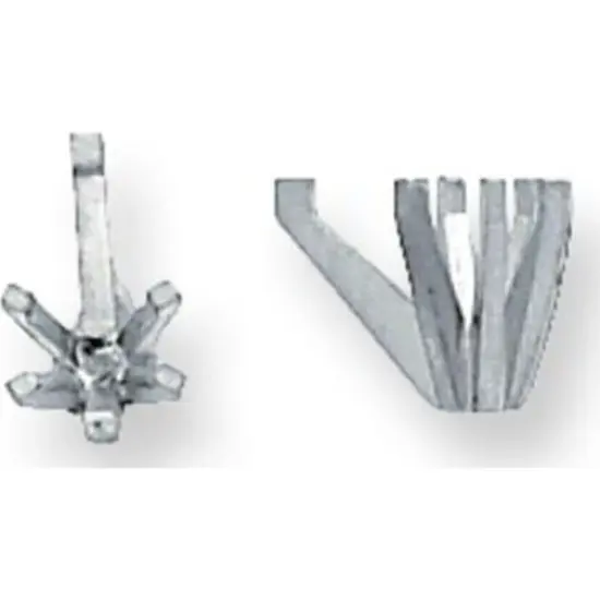 Platinum 6 Prong Pear Setting 3.3mm {1}