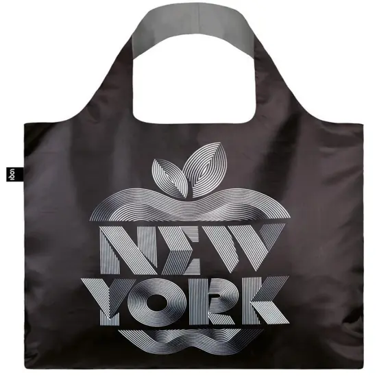 LOQI Alex Trochut Reusable Shopping Bag, One Size, New York {2}
