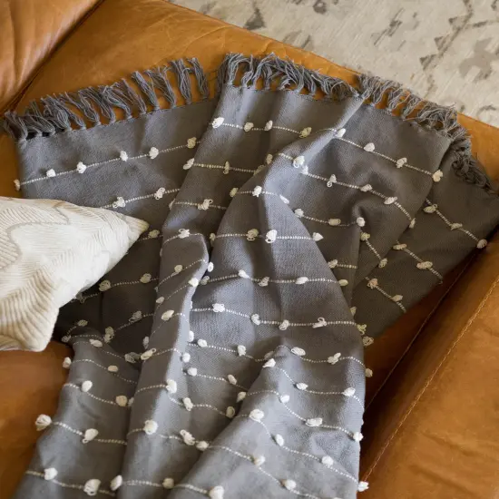 DII Nonwoven Polyester Cube Herringbone Aqua Square 11x11x11 Set of 2 {2}