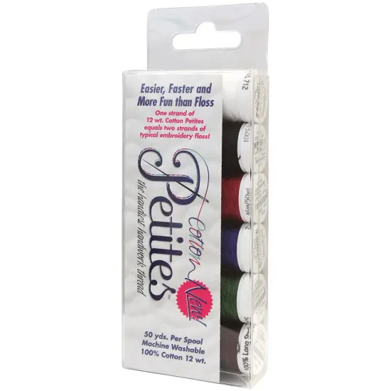 Sulky Sampler 12wt Cotton Petites 6/Pkg-Most Popular Assortment {2}
