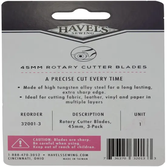 Havel's Rotary Blade Refill 3/Pkg-45mm {3}