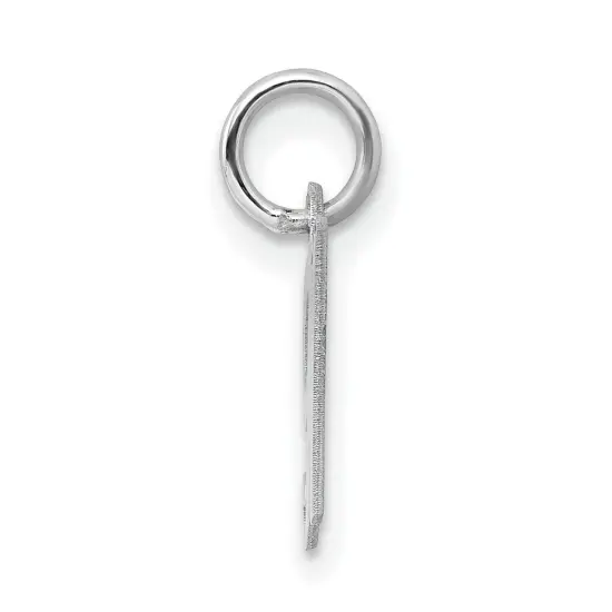 Sterling Silver Small Script Initial Letter H Charm {4}