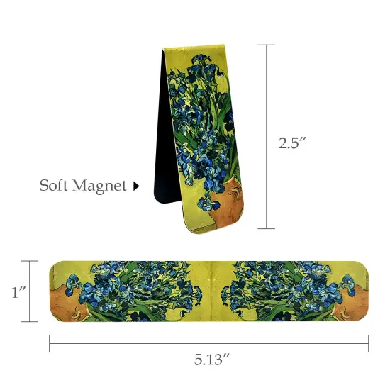 Wrapables Magnetic Bookmarks, Page Marker, Page Clips Reading Supplies (Set of 8), Artist {2}