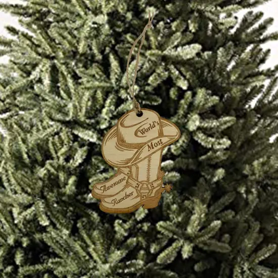 Worlds most Awesome Rancher - Ornament {2}
