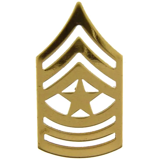 EagleEmblems P15257 Rank-Army,E9,STAF.SGT.MAJ (GLD) (1'') {1}