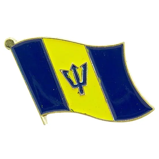 Barbados Flag Pin 1" {1}