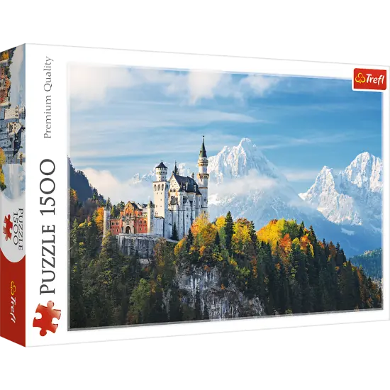1500 Piece Jigsaw Puzzles, Bavarian Alps, Landscape Puzzle of Germany and Neuschwanstein Castle, Adult Puzzles, Trefl 26133 {1}