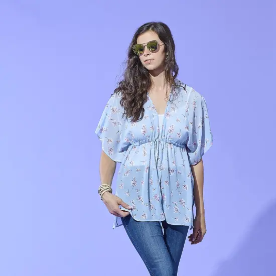 DII French Blue Combo Stripe Hand-Loomed Rug 2x3 Ft {2}