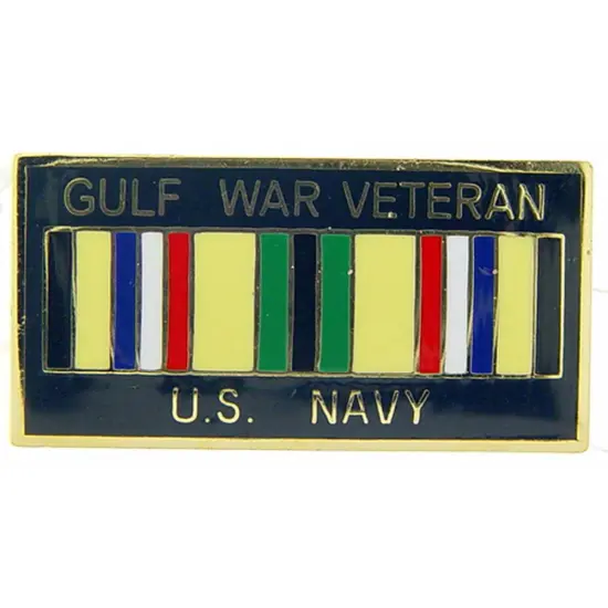 U.S. Navy Gulf War Veteran Ribbon Pin 1" {1}