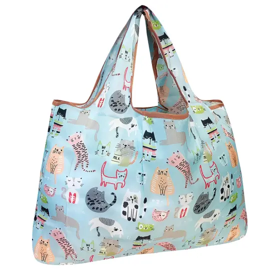 Wrapables Large Foldable Tote Nylon Reusable Grocery Bag Wilderness Animals {7}