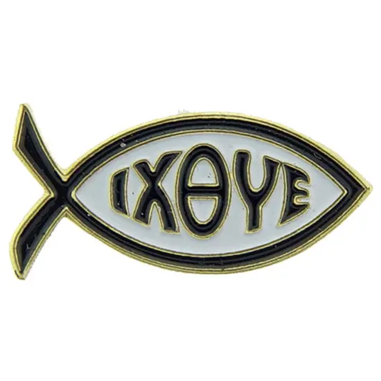 Jesus IXOYE Fish Pin 1" {1}